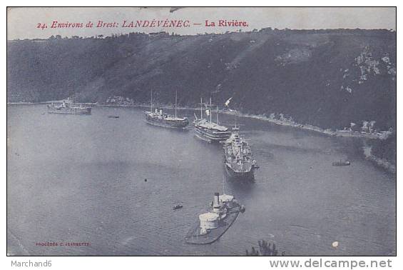 FINISTERE.LANDEVENEC. LA RIVIERE..coin Bas Gauche Pli - Landévennec