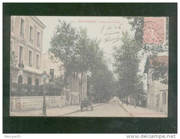 Montbrison Avenue De La Gare édit.nouvezlles Galeries N° 153 Couleur , Hôtel Café Rochette - Montbrison