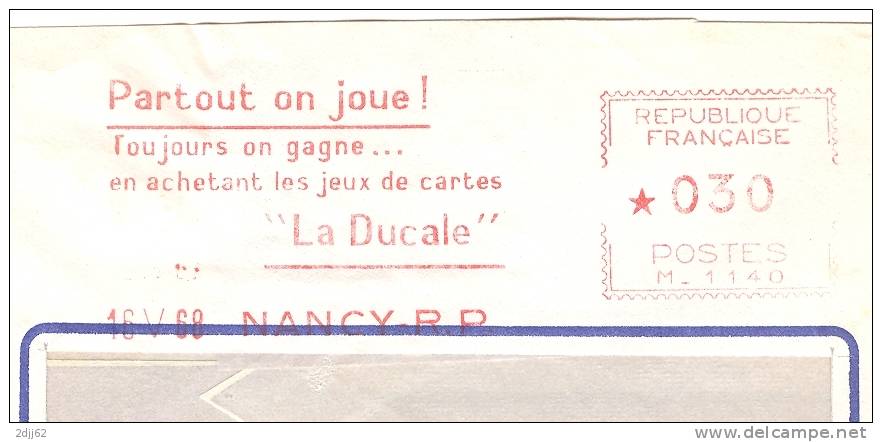 Carte, "Ducale", Nancy - EMA Havas -  Devant D'enveloppe   (D0283) - Zonder Classificatie