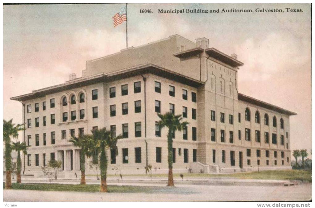 Municipal Building And Auditorium Galveston. - Galveston