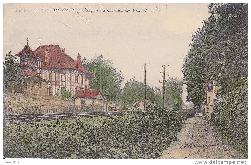 Villennes : La Ligne Du Chemin De Fer - Villennes-sur-Seine