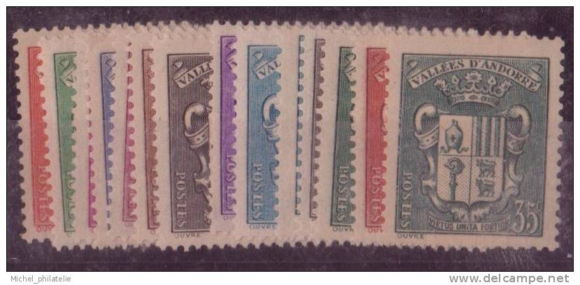 ANDORRE N° 47/60* NEUF AVEC CHARNIERE - Unused Stamps