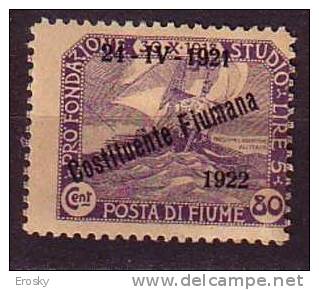 Z4109 - FIUME SASSONE N°185 * - Fiume