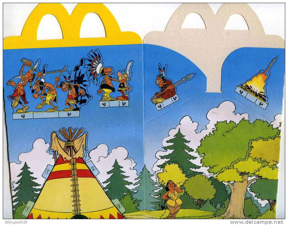 ASTERIX. EMBALLAGE McDonald's Happy Meal. 1994. POUR LES 35 ANS D'ANNIVERSAIRE D'ASTERIX. La Camp Indien. - Advertisement