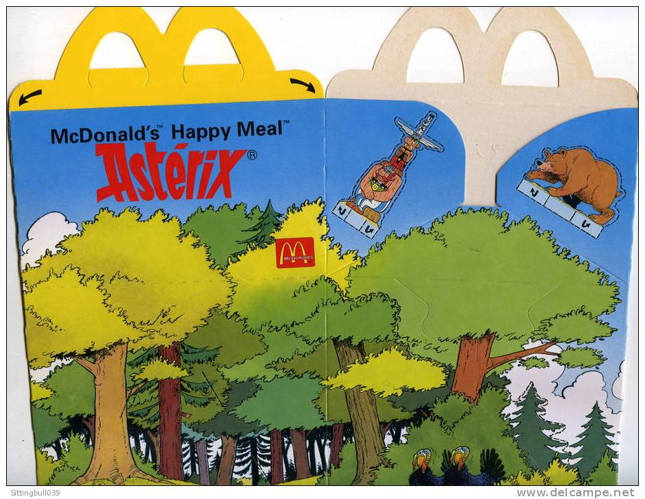 ASTERIX. EMBALLAGE McDonald's Happy Meal. 1994. POUR LES 35 ANS D'ANNIVERSAIRE D'ASTERIX. La Camp Indien. - Advertisement