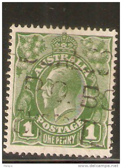 Australia KG V Head Stamp 1 Penny Used - Gebruikt