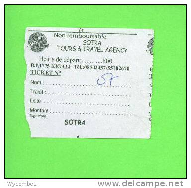 RWANDA - Sotra Tours Bus Ticket - Monde