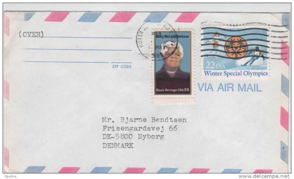 USA Air Mail Cover Sent To Denmark - Briefe U. Dokumente