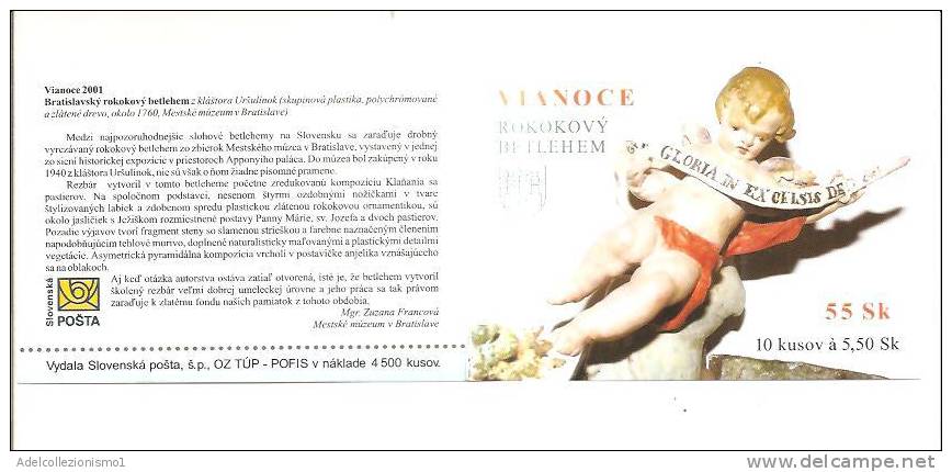 41641)libretto Serie Vianoce - Con 10 Valori -  Slovacchia 2000 - Altri & Non Classificati