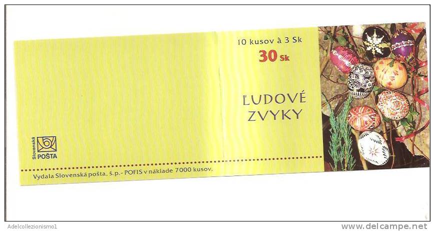 41642)libretto Serie Ludove Zvyky - Con 10 Valori -  Slovacchia  2000 - Altri & Non Classificati