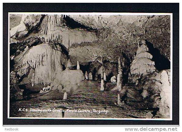 Real Photo Postcard Stalagmite Grotto Kent's Cavern Torquay Devon - Ref 532 - Torquay