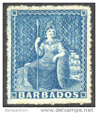 Barbados #25 SUPERB Mint No Gum From 1870 - Barbados (...-1966)