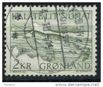 PIA - GROENLANDIA - 1975 : Fauna - Narvalo - (Yv 80) - Used Stamps