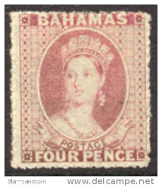 Bahamas #3 Mint Hinged 4p Victoria From 1861 - 1859-1963 Colonie Britannique