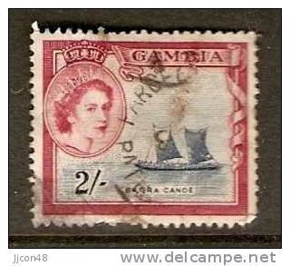 Gambia 1953  QEII  2/- (o) SG.180 - Gambia (...-1964)