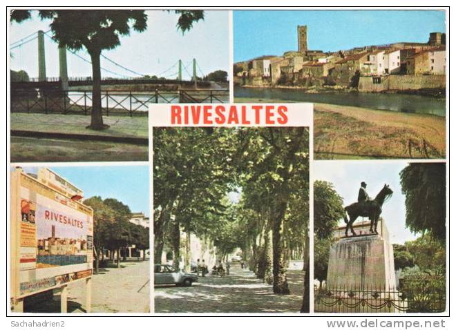 66. Cpsm. RIVESALTES. 5 Vues. 8654 - Rivesaltes