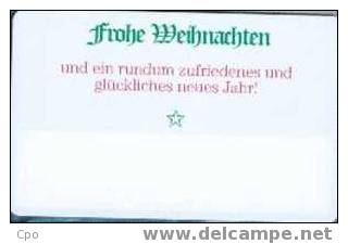 # GERMANY K050_95 Frohe Meihnachten 6 Gd 11.95 13500ex Tres Bon Etat - K-Series: Kundenserie