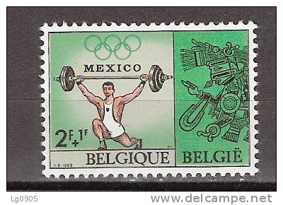 Belgie Belgique Belgium 1514 MNH; Gewichtheffen, Weightlifting, Halterophile - Gewichtheben