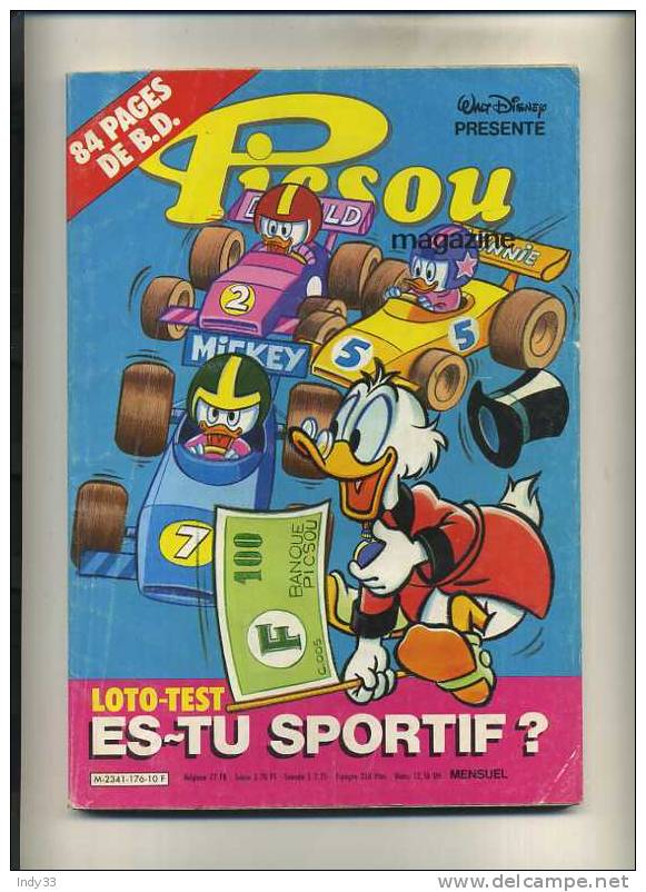 - PICSOU MAGAZINE N° 176 . 1986 - Picsou Magazine