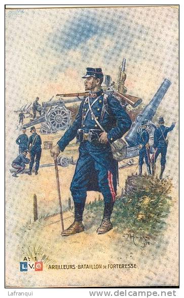 GUERRE 1914-1918- Ref  B529- Illustrateur  Leon Hingre - Lvc Artilleurs Bataillon De Forteresse  - Carte Bon Etat - War 1914-18