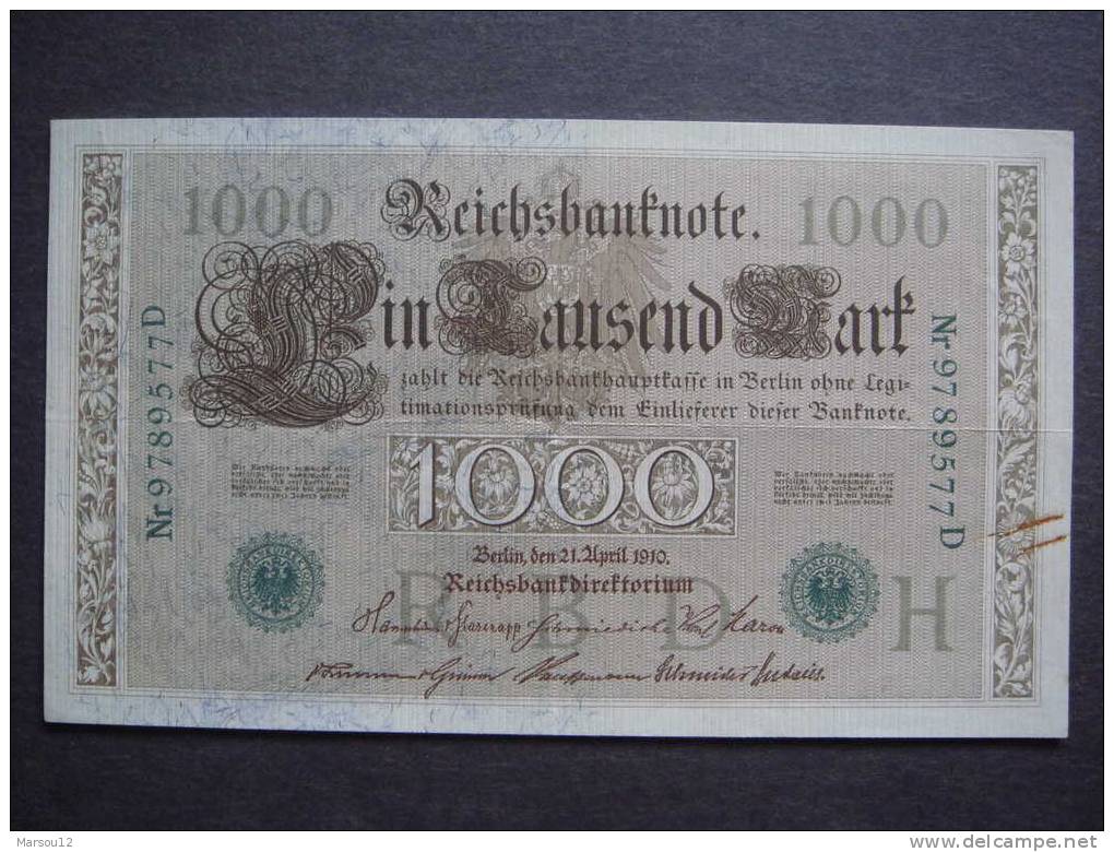 ALLEMAGNE  1000 Marks 1910 - 1.000 Mark