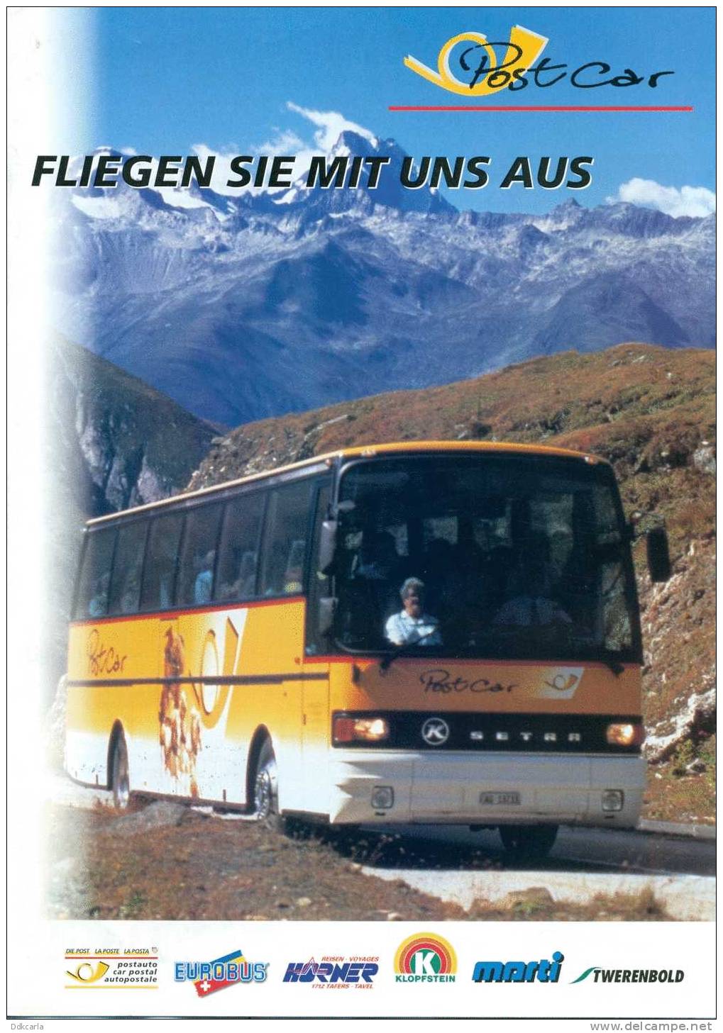 Postcar - Bus ! - Fliegen Sie Mit Uns Aus - Cars & Transportation