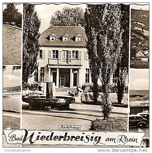 AK Bad Niederbreisig Am Rhein Mehrbild 8 Bilder Badehaus Rheinhotel VW-Käfer 08.7.60 -13 (22b) BAD NIEDERBREISIG Heilbad - Bad Breisig