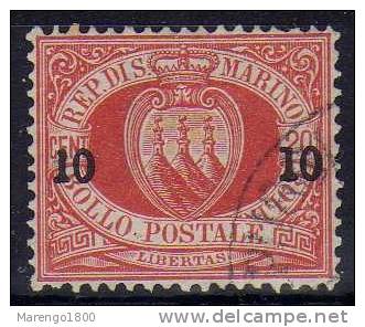 San Marino 1892 - 10 C. Su 20 C.   (g499a) - Usados