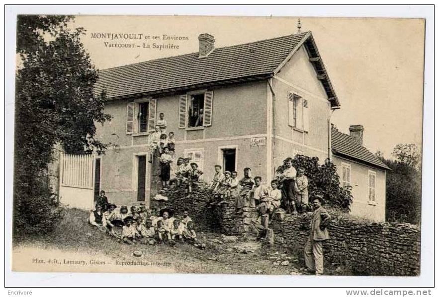 Cpa VALECOURT La Sapinière Environs De Montjavoult  GROUPE D ENFANTS - Ph Ed Lamaury - Montjavoult