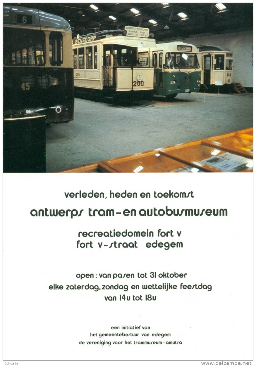 Vouwfolder - Antwerps Tram- En Autobusmuseum - Europa