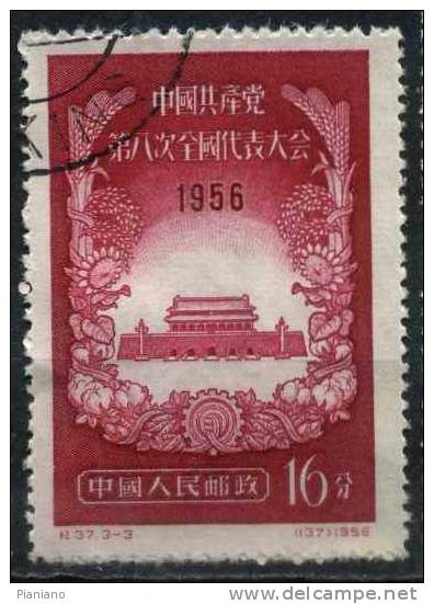 PIA - CINA - 1956 : 8° Congresso Del Partito Comunista Cinese - (Yv 1087-89) - Usados