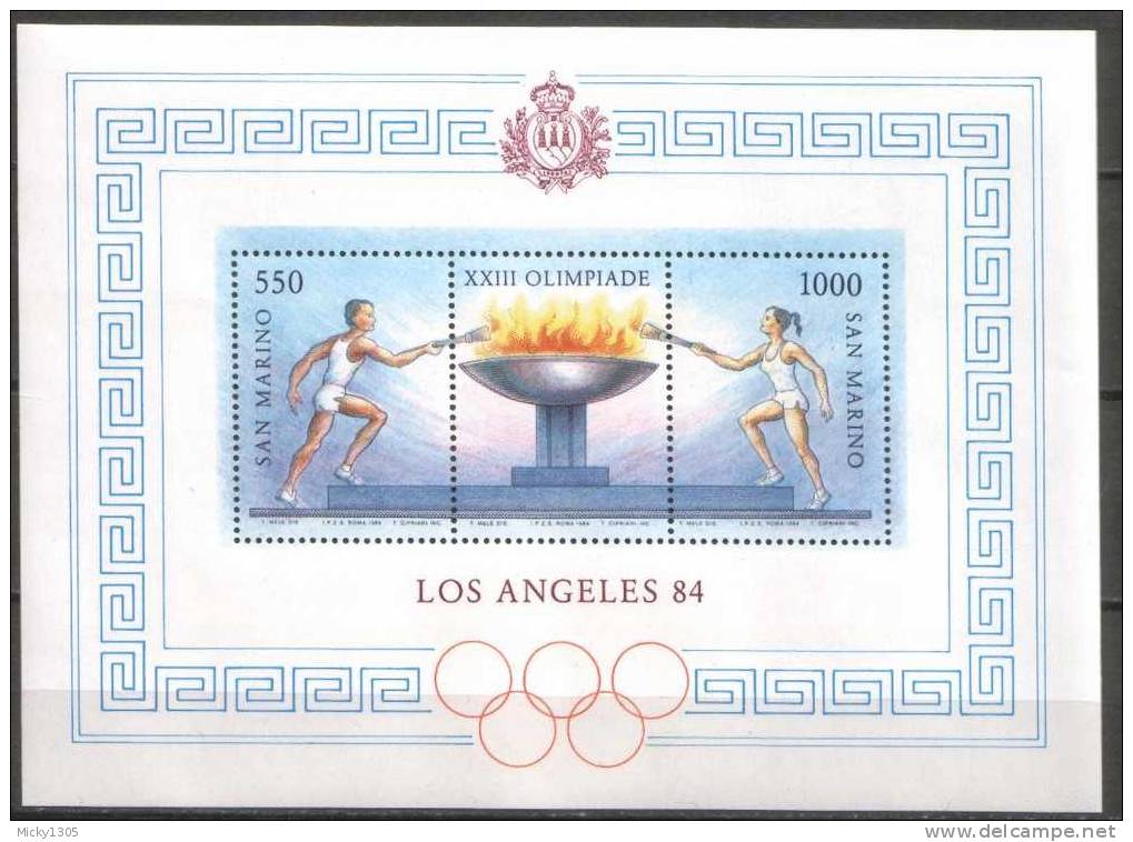 San Marino - Mi-Nr Block 9 Postfrisch / MNH ** (A251) - Summer 1984: Los Angeles