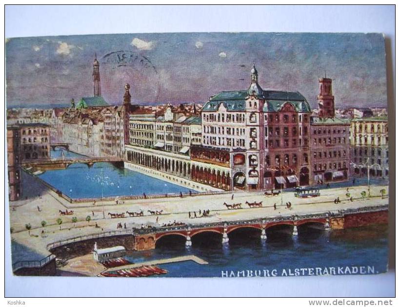 HAMBURG - Alsterarkaden - 1912 - TS - Lot 192 - Mitte