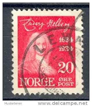 Norway 1934 Mi. 170  20 Ø Geburtstag Ludvig Holberg Poet Dichter - Oblitérés