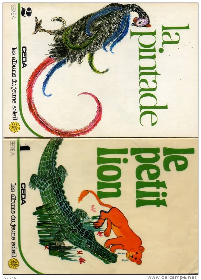 Lot De 3 Livrets De Lecture, CEDA, "Les Albums Du Jeune Soleil" (Abidjan). Chaque Livret De 16 Pages Couleurs, 1975 - 6-12 Jahre