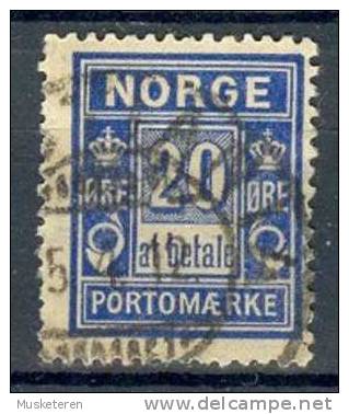Norway Postage Due 1899 Mi. 5 II A   20 Ø Portomærke - Gebruikt