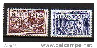 NORVEGE      Neuf **     Y. Et T.  N° 777 Et 778         Cote: 1,75 Euros - Neufs