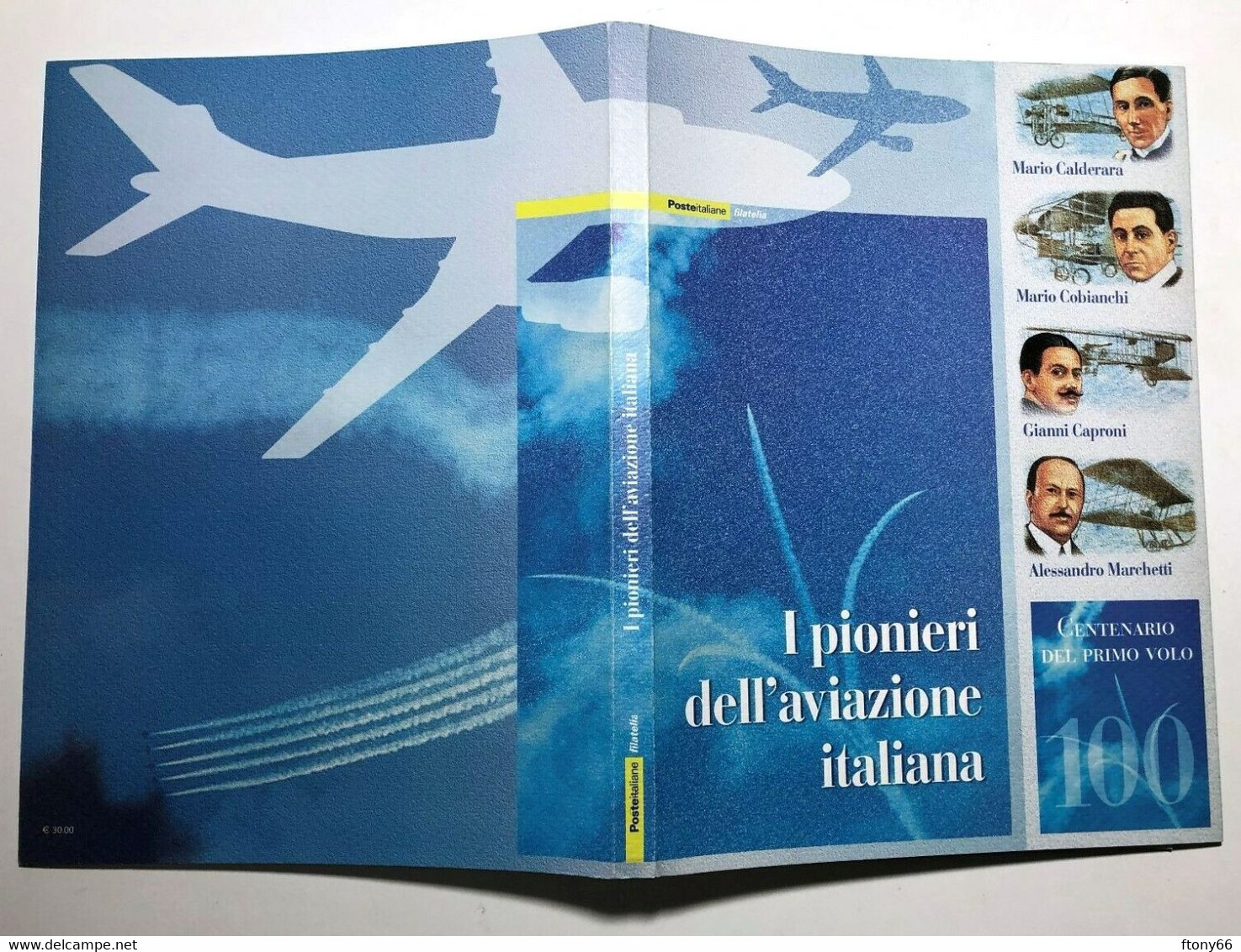 AF 2003 Folder Pionieri Dell'Aviazione Italiana - Nuovo SOTTOFACCIALE - Pochettes