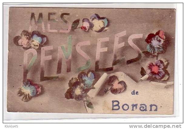 60 MES PENSEES  DE BORAN  Fleurs - Boran-sur-Oise