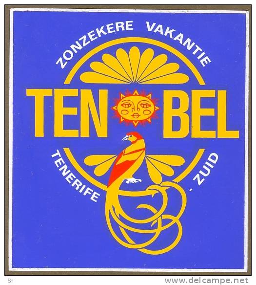 TENERIFE  -  Ten Bel - Autocollants