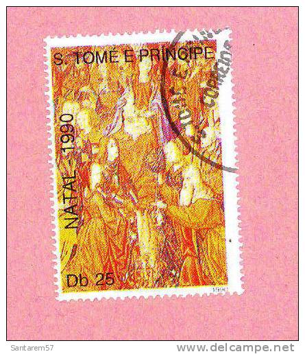 Timbre Oblitéré Used Mint Stamp Selo Carimbado NATAL 1990 S. TOME E PRINCIPE Db 25 - Sao Tome And Principe