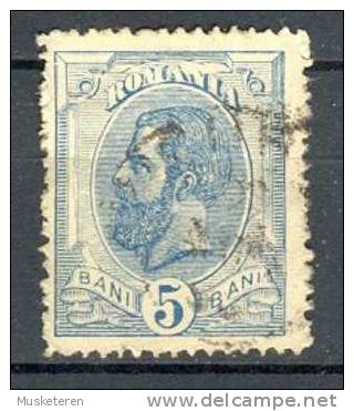 Romania 1893-98 Mi. 102 X   5 B King König Karl I - Used Stamps
