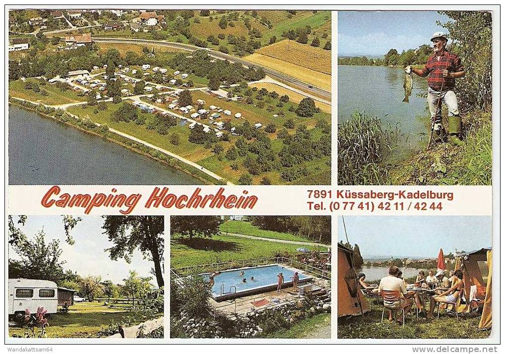 AK 7891 Küssaberg-Kadelburg Mehrbild 5 Bilder Camping Hochrhein Angler 30.7.79-17 7891 KÜSSABERG A Nach 729 Freudenstadt - Waldshut-Tiengen