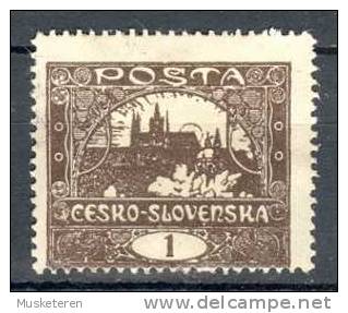 Czechoslovakia 1919 Mi. 18 C  1 (H) Hradschin MNG - Unused Stamps