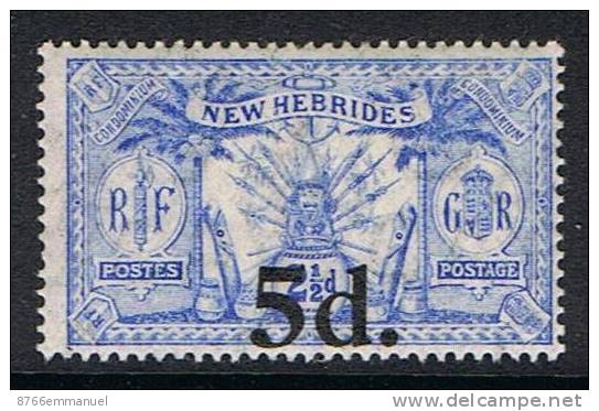 NOUVELLES-HEBRIDES N°79 N* - Unused Stamps