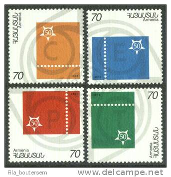 Armenia : 28-03-2006 (**) : Set 4v + Bloc "50 Years Of 1st Europa Stamps" - 2006