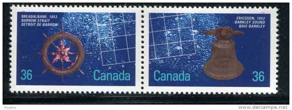 Canada 1987 - Shipwrecks - Unused Stamps