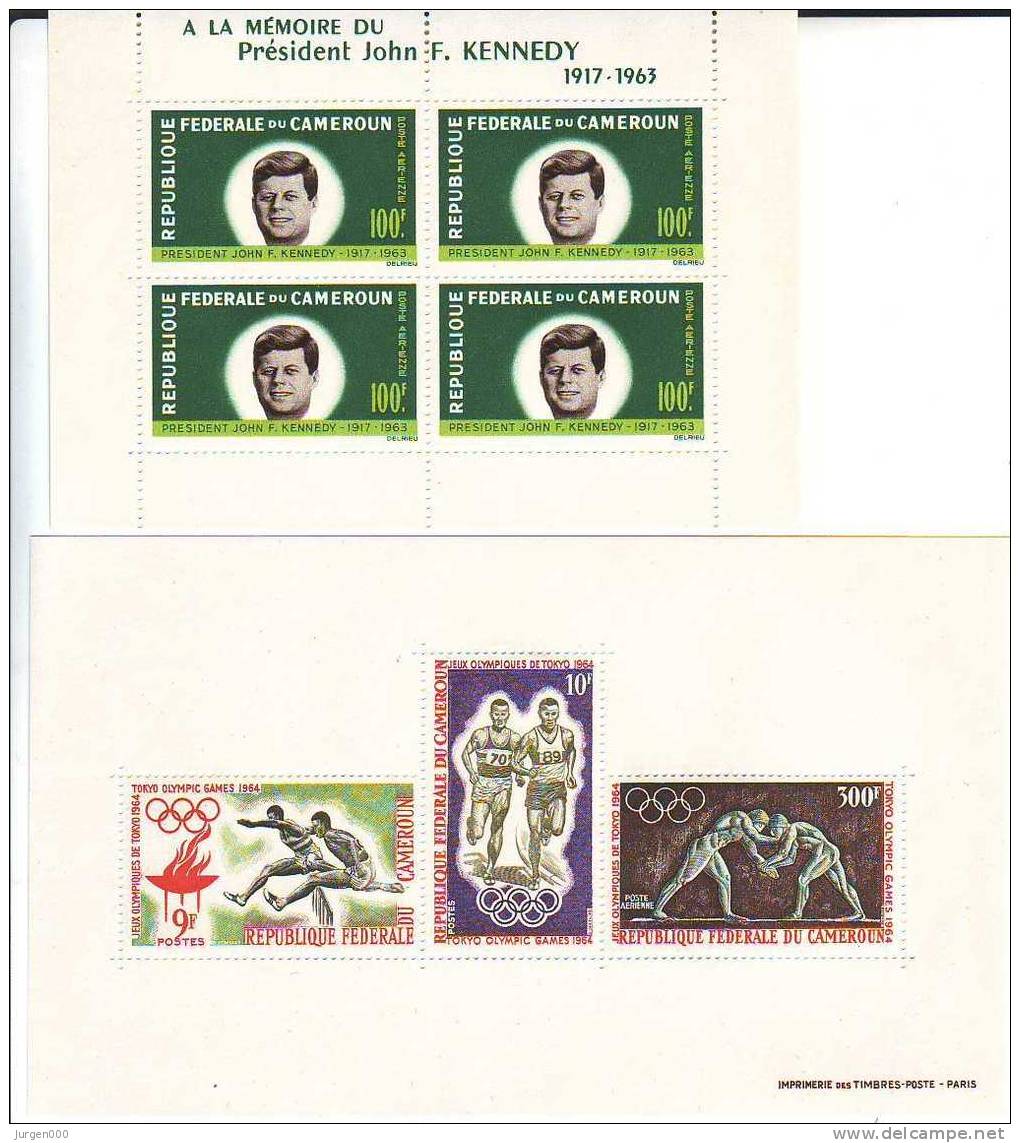 Kameroen, BL2, BL3 **, Michel = 25 Euro (XX11972) - Kennedy (John F.)