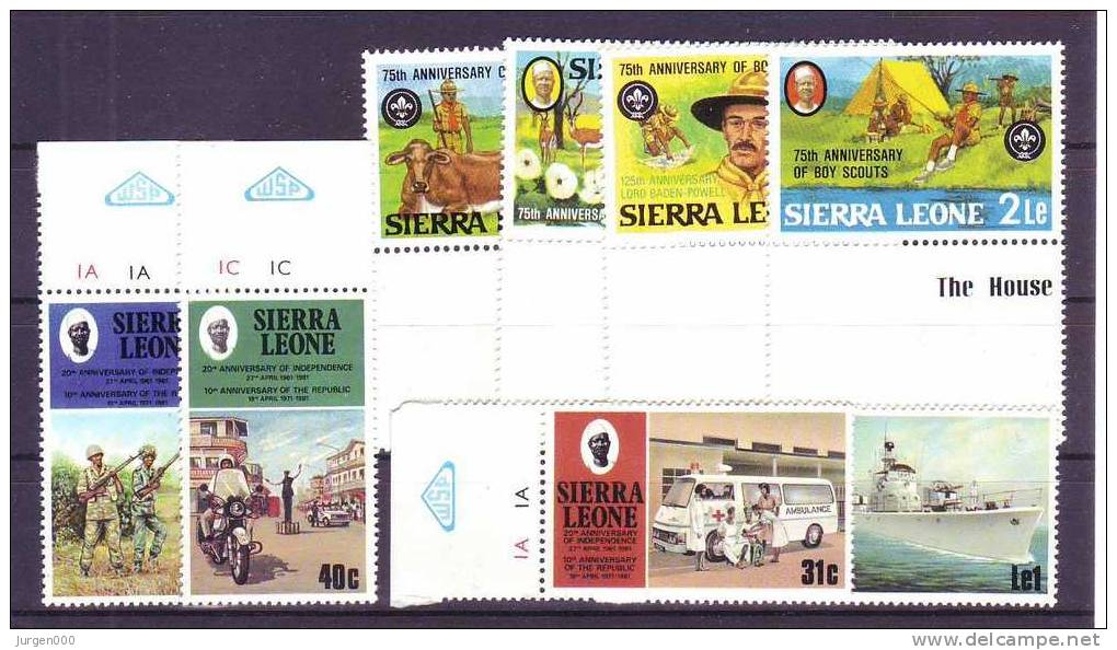 Senegal, Nr 632/635, 665/668 **, Michel = 19 Euro (XX12596) - Other & Unclassified