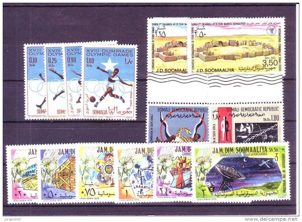 Nr 60/63, 170/171, 282/287, 292/293 **, Michel = 20 Euro (XX12625) - Somalie (1960-...)